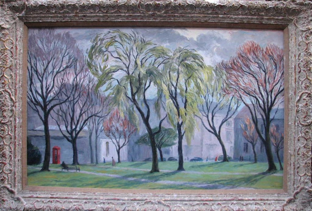 East Park, Southhampton, oil on canvas, signed, framed.